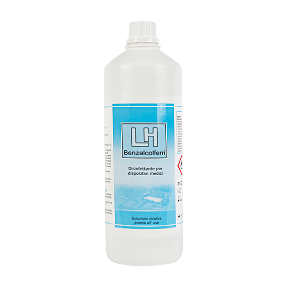LH BENZALCOLFERRI Disinfettante per dispositivi medici - confezione da 12 pezzi x 1000ml