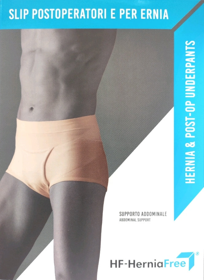 HERNIA FREE - SLIP ERNIARIO ALTO CON PELOTE - SUPPORTO ELASTICO