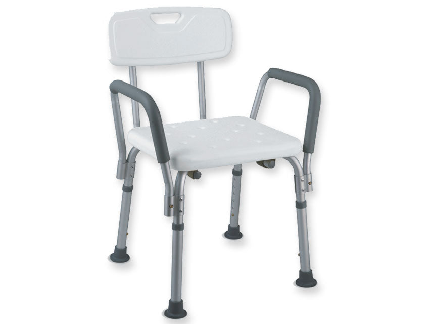SEDIA DA DOCCIA - con braccioli - portata 100 kg