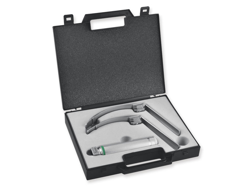 SET LARINGOSCOPIO F.O. MAXLITE FLEXI - 2 lame Mc-Intosh 3, 4