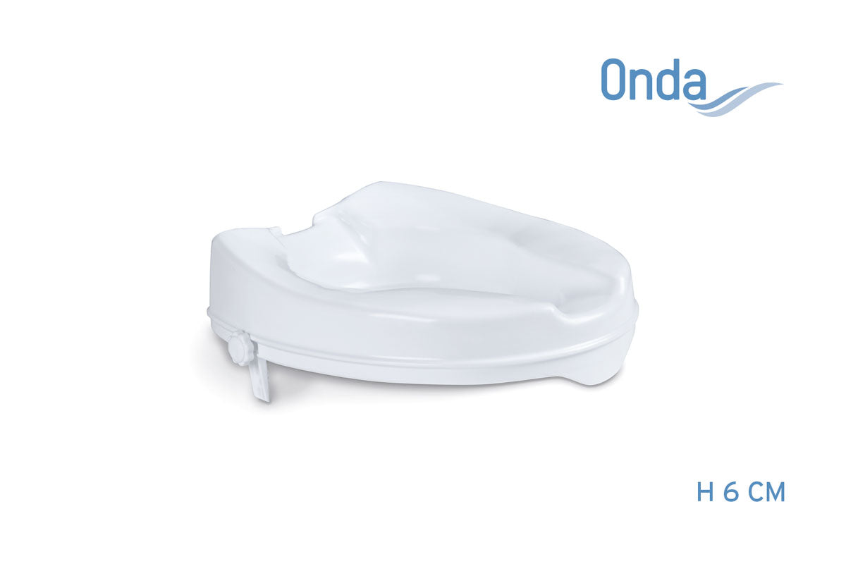 Rialzo per water con blocco laterale, senza coperchio h 6cm – Onda