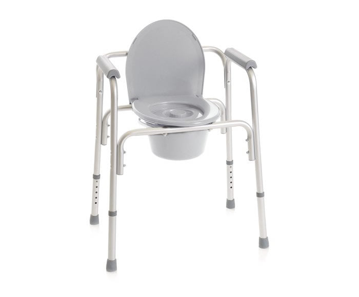 Rialzo stabilizzante per WC in alluminio anodizzato – 4 funzioni in 1 – Fissa - Serie Onda