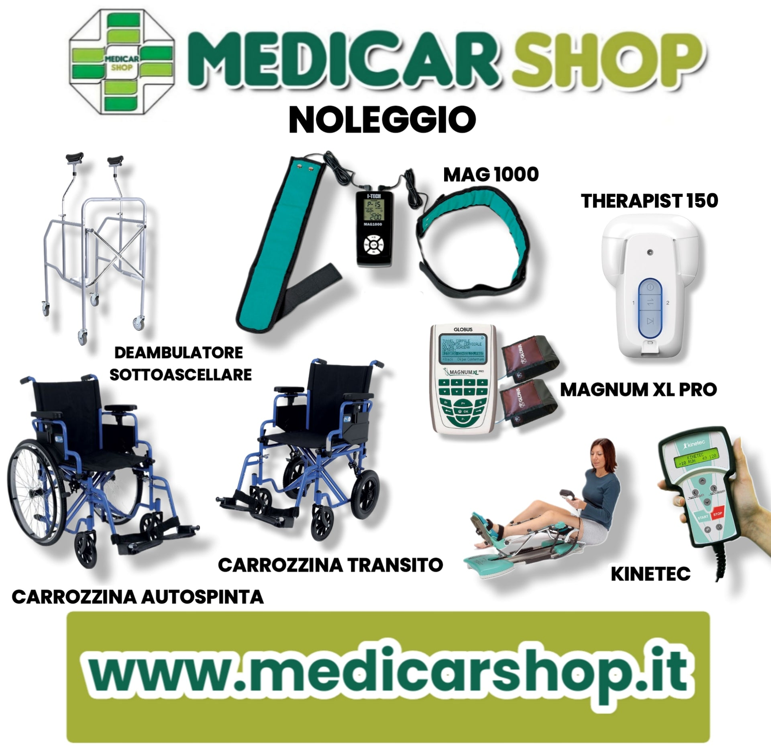 NOLEGGIO AUSILI DISABILI E ANZIANI - NOLEGGIO TRATTAMENTO FISIOTERAPICO