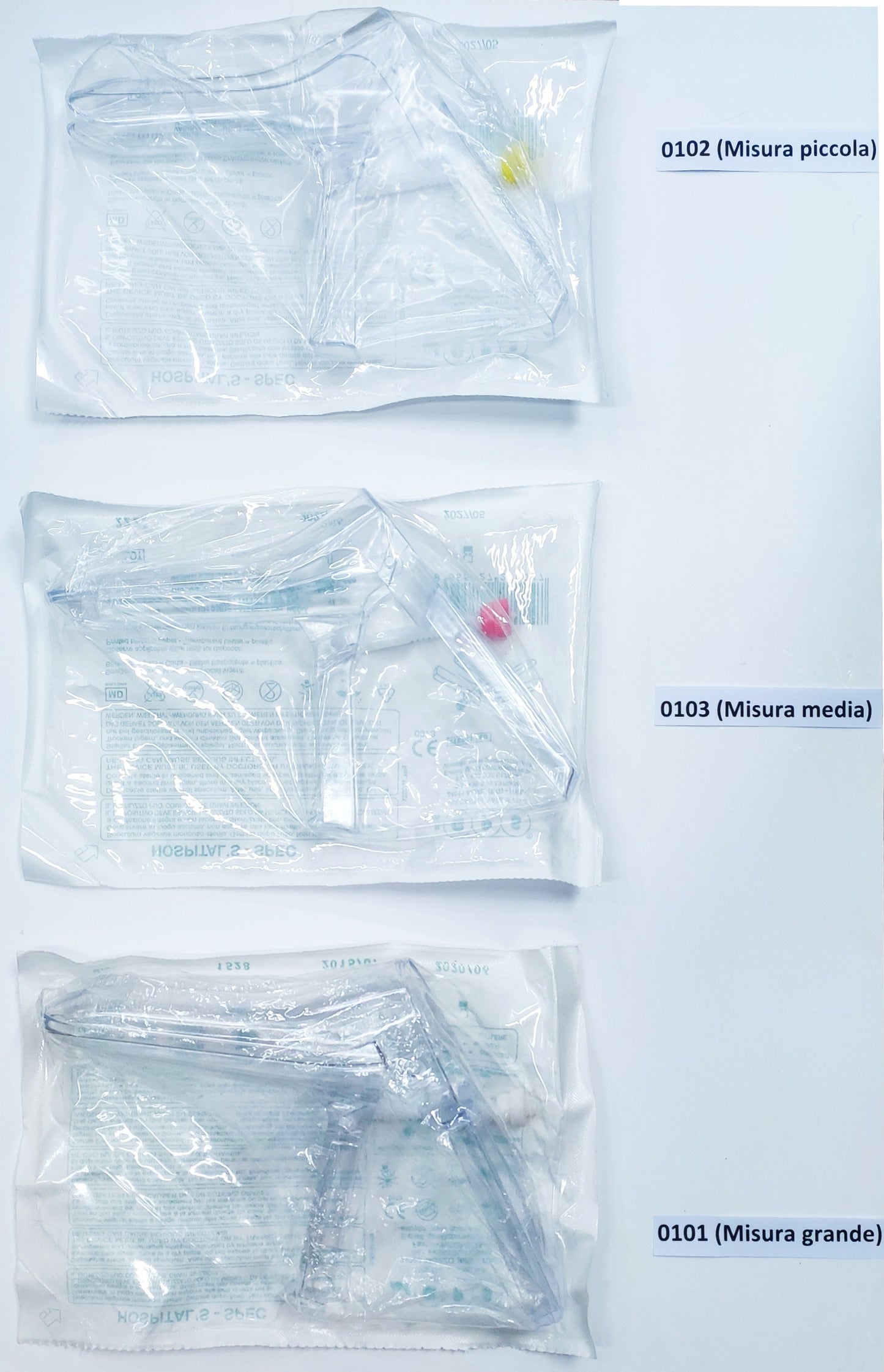 SPECULUM VAGINALE MONOUSO MODELLO A VITE LATERALE STERILE