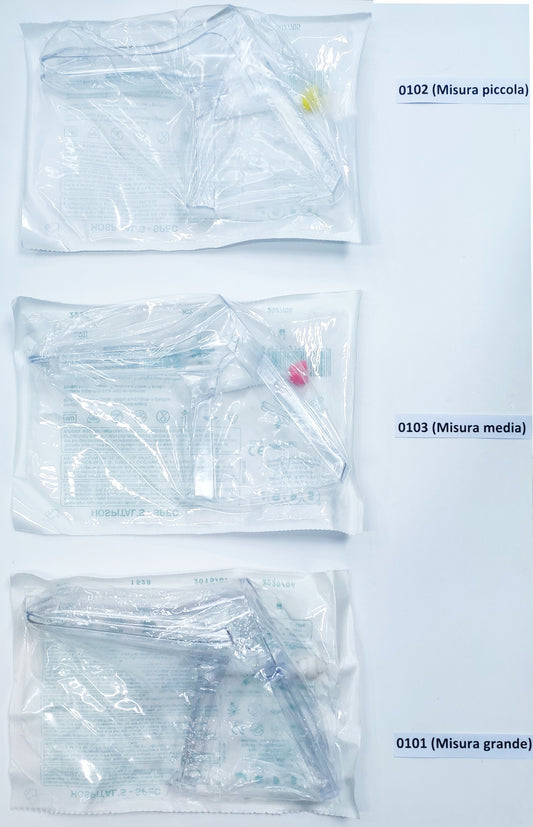 SPECULUM VAGINALE MONOUSO MODELLO A VITE LATERALE STERILE