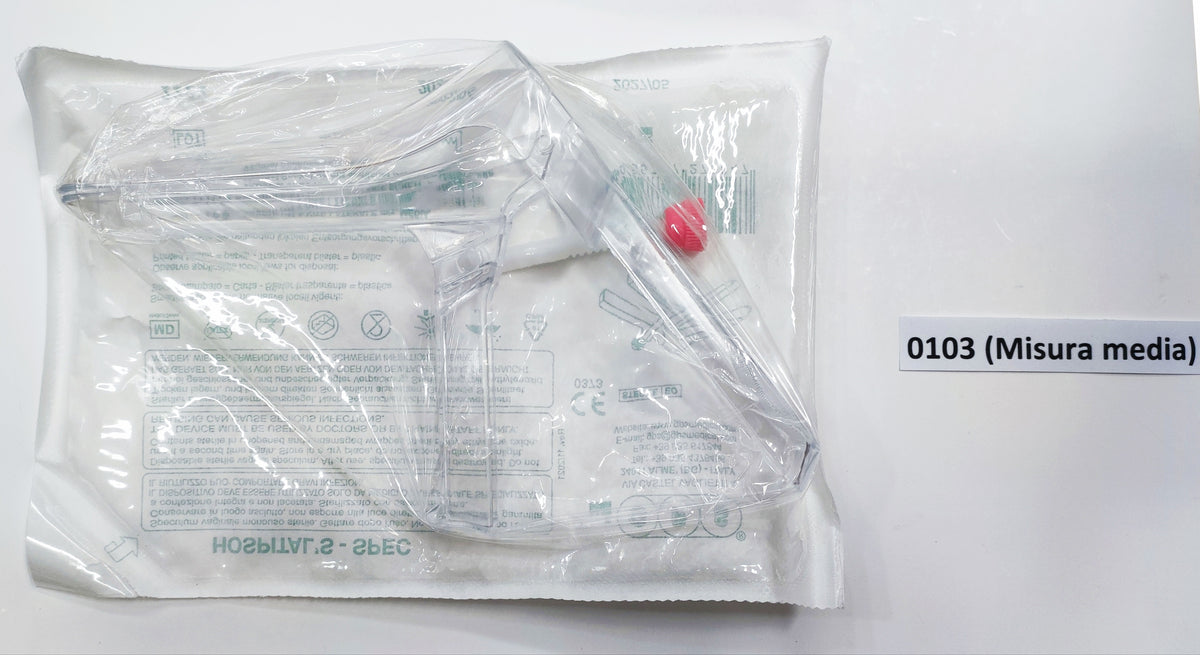 SPECULUM VAGINALE MONOUSO MODELLO A VITE LATERALE STERILE