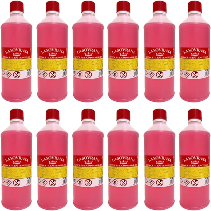 La Sovrana Alcool Etilico 90° - confezione da 12 pezzi x 1lt