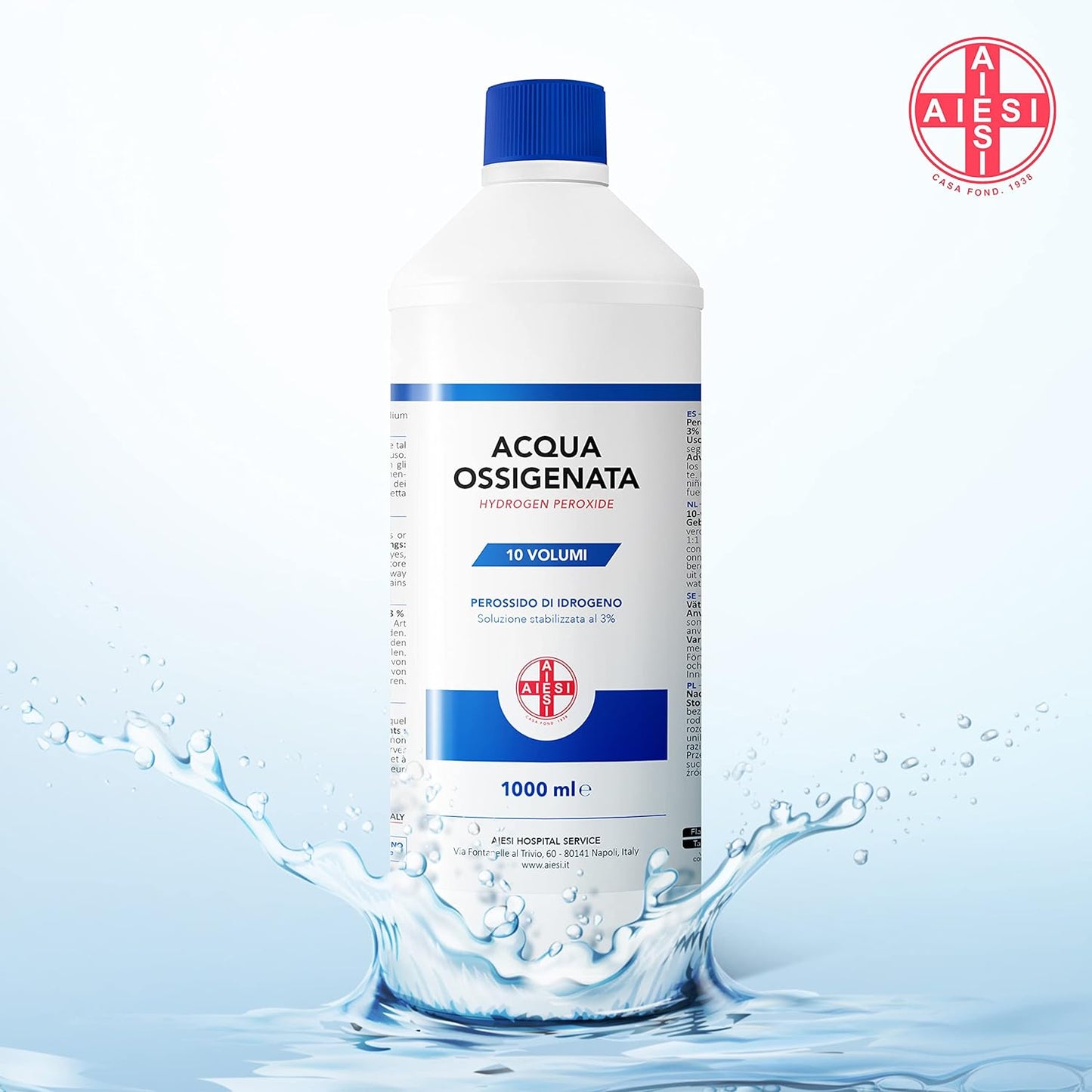 AIESI® Acqua Ossigenata - confezione da 12 pezzi x 1lt