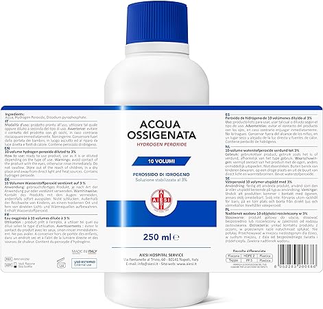 AIESI® Acqua Ossigenata - confezione da 12 pezzi x 250ml