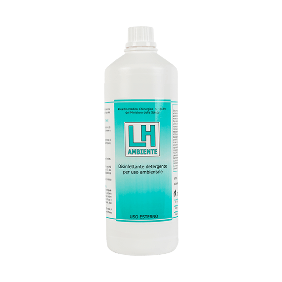 LH AMBIENTE Disinfettante detergente per uso ambientale - confezione da 12 pezzi x 1000ml