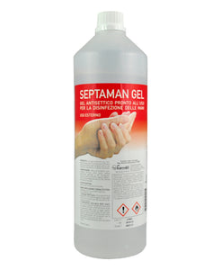 SEPTAMAN GEL Antisettico pronto all'uso per la disinfezione delle mani - confezione da 12 pezzi x 1000ml