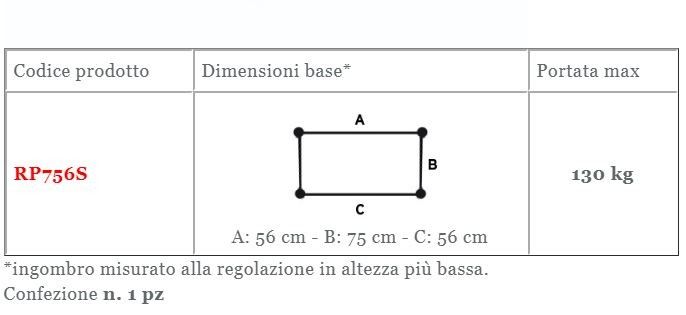 Deambulatore sottoascellare pieghevole