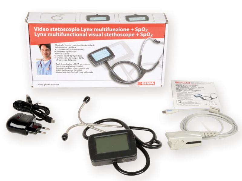 STETOSCOPIO ELETTRONICO MULTIFUNZIONE CMS-M CON SPO2