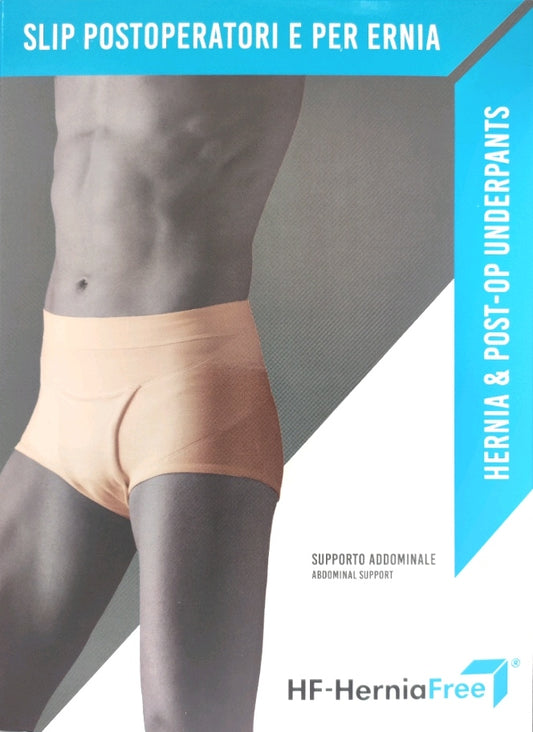 HERNIA FREE - SLIP ERNIARIO ALTO CON PELOTE - SUPPORTO ELASTICO