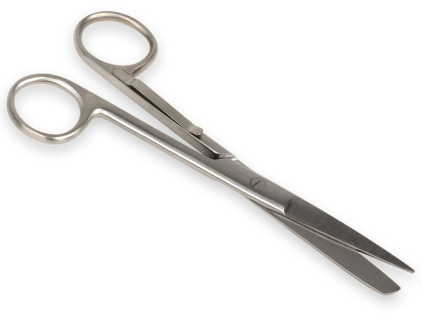 FORBICI RETTE PUNTE ALTERNE con clip - 14 cm
