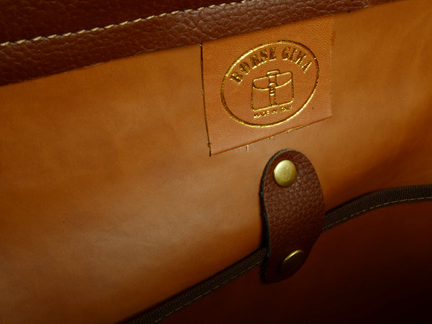 BORSA "TEXAS PELLE" - marrone