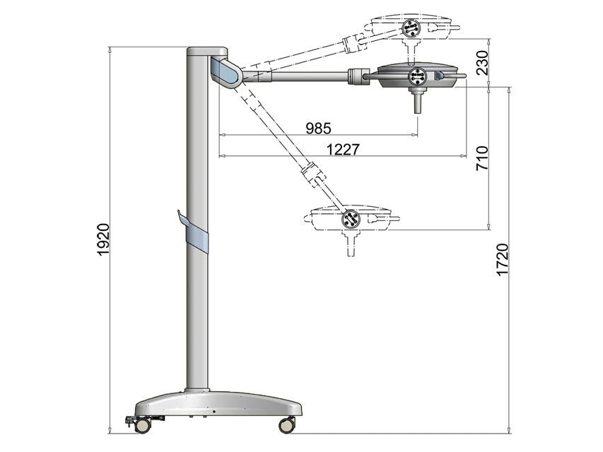 LAMPADA SCIALITICA PENTALED 30E - su piantana