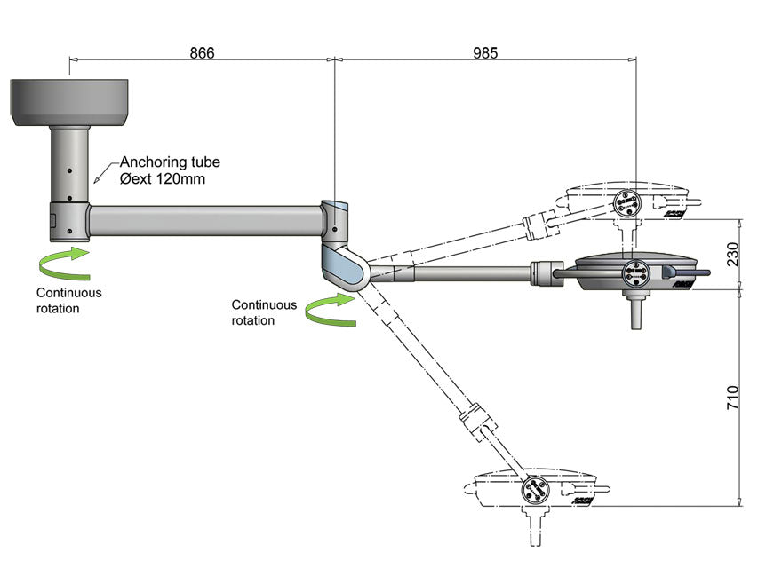 LAMPADA SCIALITICA PENTALED 30E - da soffitto