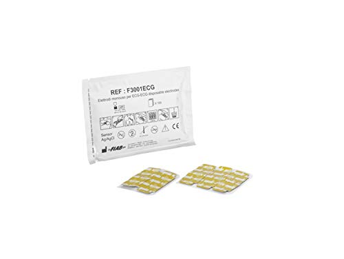 Elettrodo monouso a francobollo 23x34 mm (ECG - Elettrodi Monouso - A Linguetta - Per Adulti)