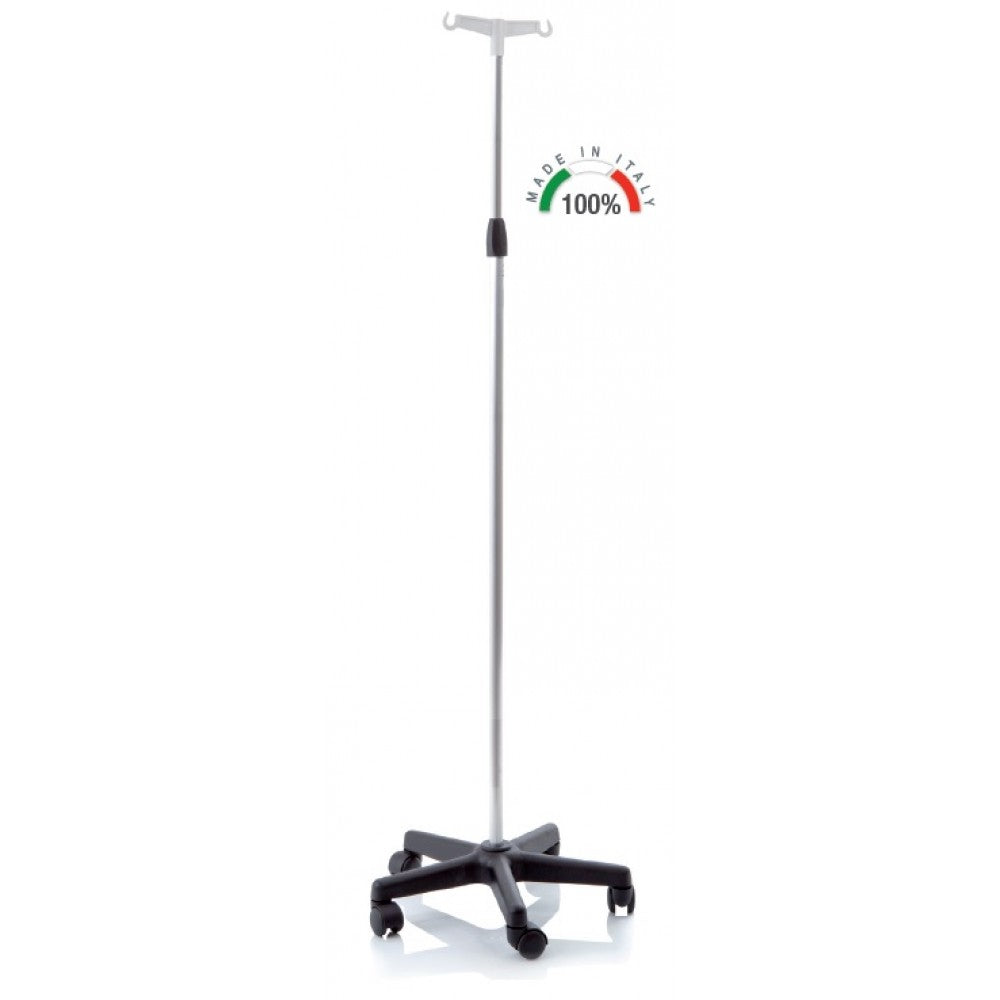 Asta flebo in alluminio anodizzato