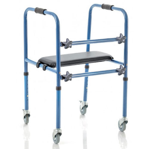 Deambulatore smontabile in alluminio verniciato – 4 ruote piroettanti Ø 7,5 cm – Serie Click