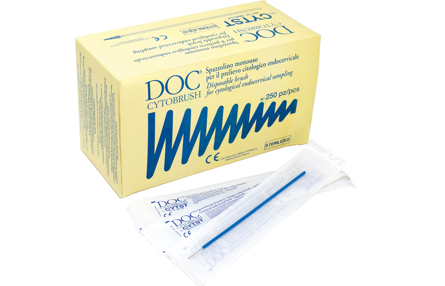 Cytobrush spazzolino monouso per prelievo sterile citologico endocervicale - DOC - CF. 250PZ