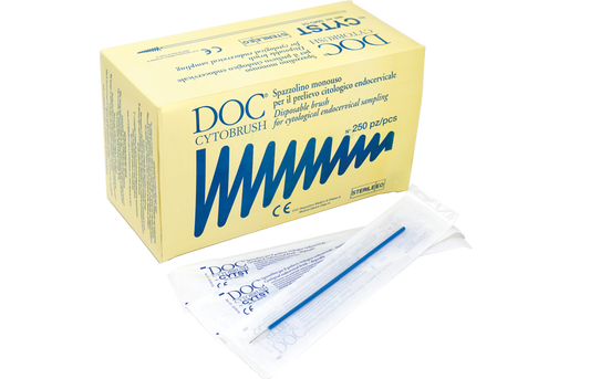 Cytobrush spazzolino monouso per prelievo sterile citologico endocervicale - DOC - CF. 250PZ