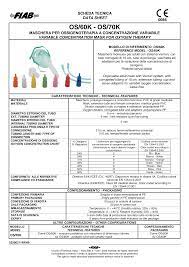 OS/70K - pediatrica (Ossigenoterapia - Maschere - Maschere Venturi - Regolatori Intercambiabili)