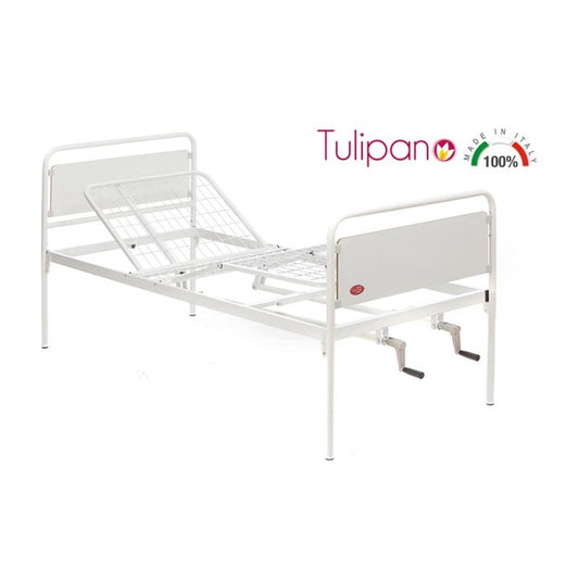 Letto Per Degenza A 3 Snodi - 2 Manovelle - Larghezza 90cm