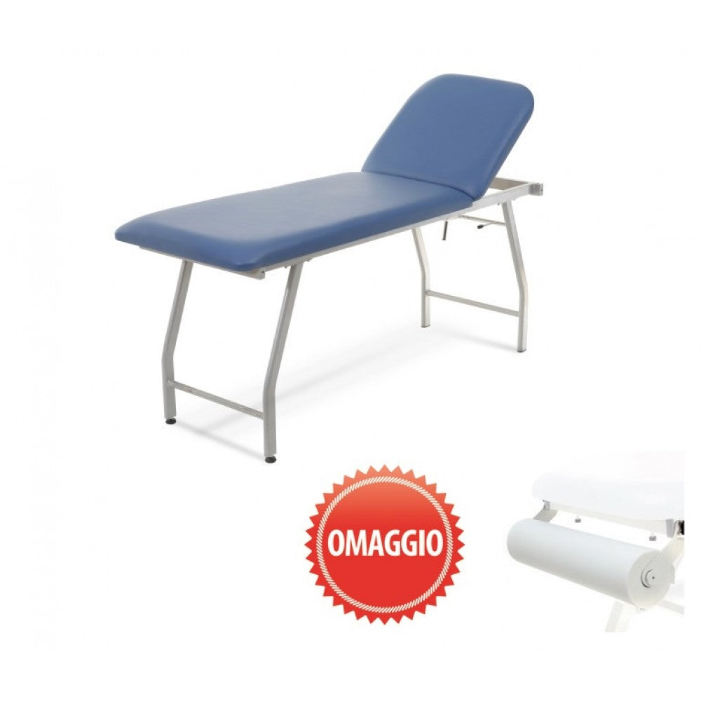 Lettino professionale per visita medica – Tubolare rettangolare in acciaio verniciato – Piano da 60 cm – Made in Italy – Rygel