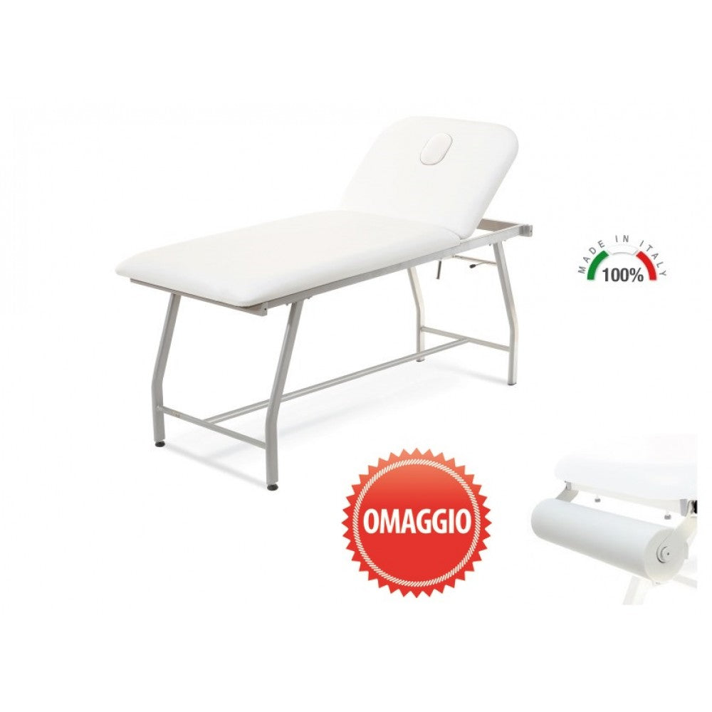 Lettino professionale per fisioterapia – Tubolare rettangolare in acciaio verniciato – Piano da 75 cm – Made in Italy – Rygel