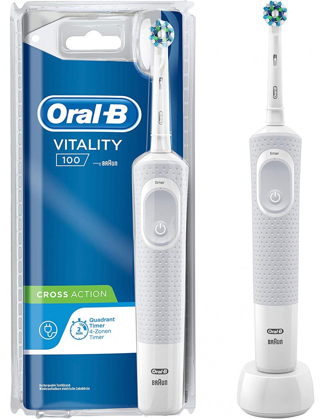 Spazzolino Elettrico Ricaricabile Vitality 100 Cross Action Oral-B