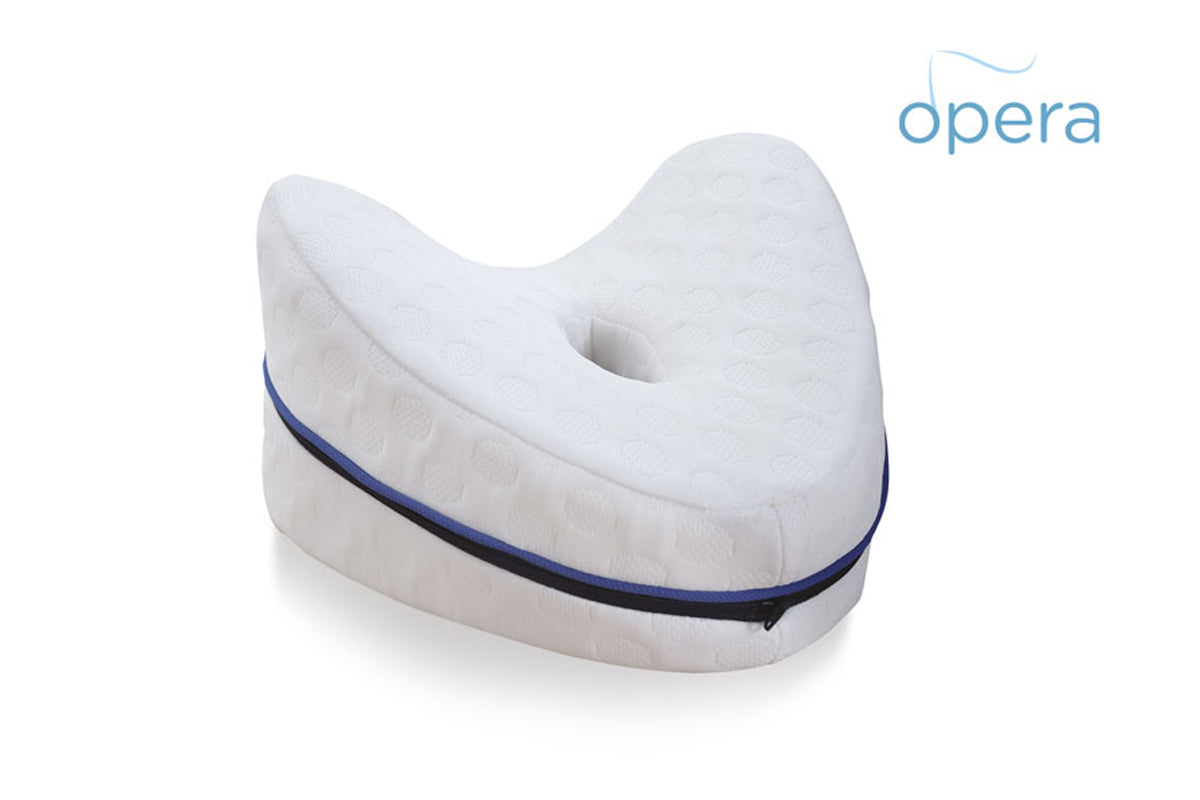 Cuscino gambe-ginocchia sagomato in memory foam – Rivestimento in poliestere, sfoderabile – Opera