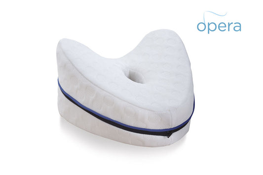 Cuscino gambe-ginocchia sagomato in memory foam – Rivestimento in poliestere, sfoderabile – Opera