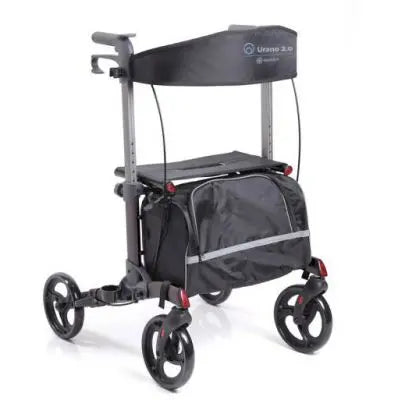 Rollator pieghevole in alluminio verniciato – 4 ruote – URANO 2.0