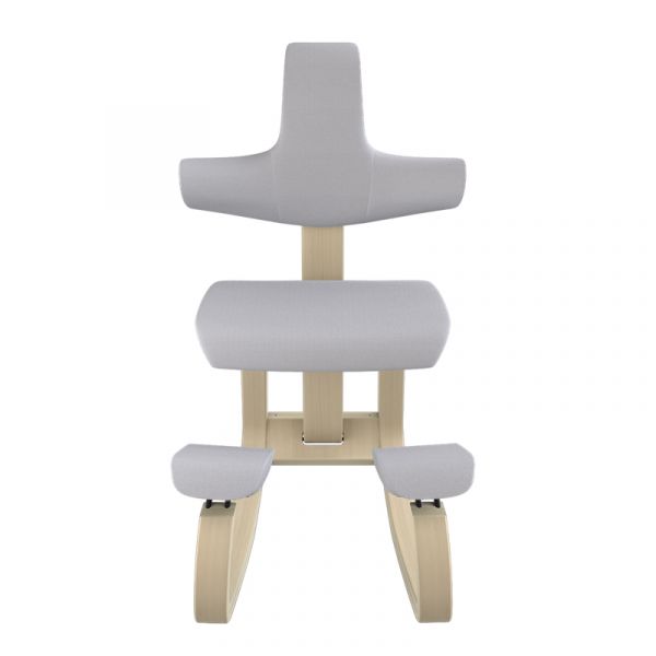 Sedia ergonomica Varier Thatsit Naturale - Grigio chiaro
