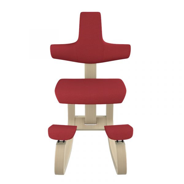 Sedia ergonomica Varier Thatsit Naturale - Rosso