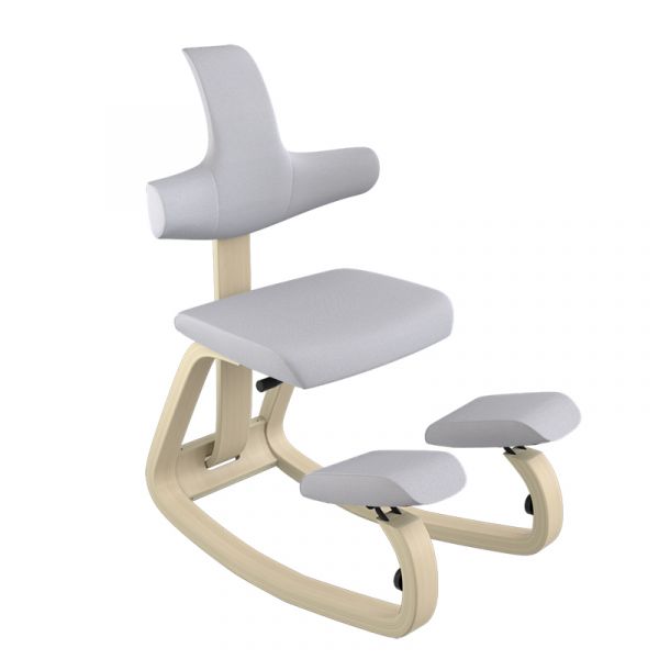 Sedia ergonomica Varier Thatsit Naturale - Grigio chiaro