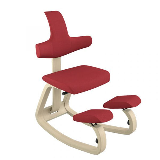 Sedia ergonomica Varier Thatsit Naturale - Rosso