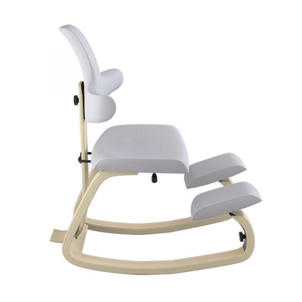 Sedia ergonomica Varier Thatsit Naturale - Grigio chiaro