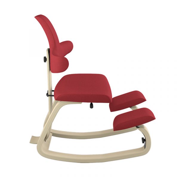 Sedia ergonomica Varier Thatsit Naturale - Rosso